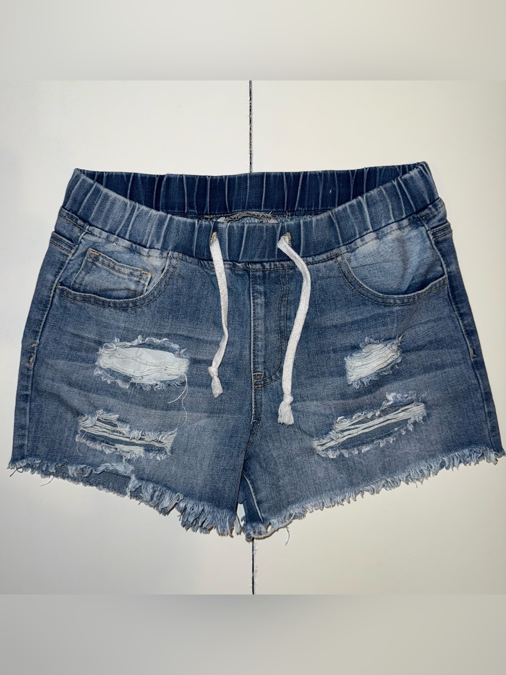 YMI Dream Distressed Denim Shorts